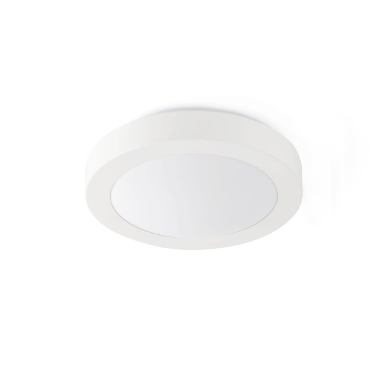 Lámpara techo aluminio E27 blanco mate ANCHAUX