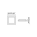 Lámpara techo aluminio E27 blanco mate SIENNE