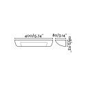 Lámpara pared yeso r7s 78mm blanco mate DAROIS