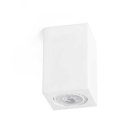 Lámpara techo yeso GU10 blanco mate RIUTES