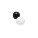Lámpara pared aluminio LED integrado negro mate ARDENT