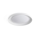 Lámpara techo acero LED integrado blanco mate PERTHES