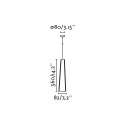 Lámpara techo aluminio LED integrado negro mate AMPLIER