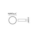 Lámpara techo acero LED integrado blanco mate SAULES
