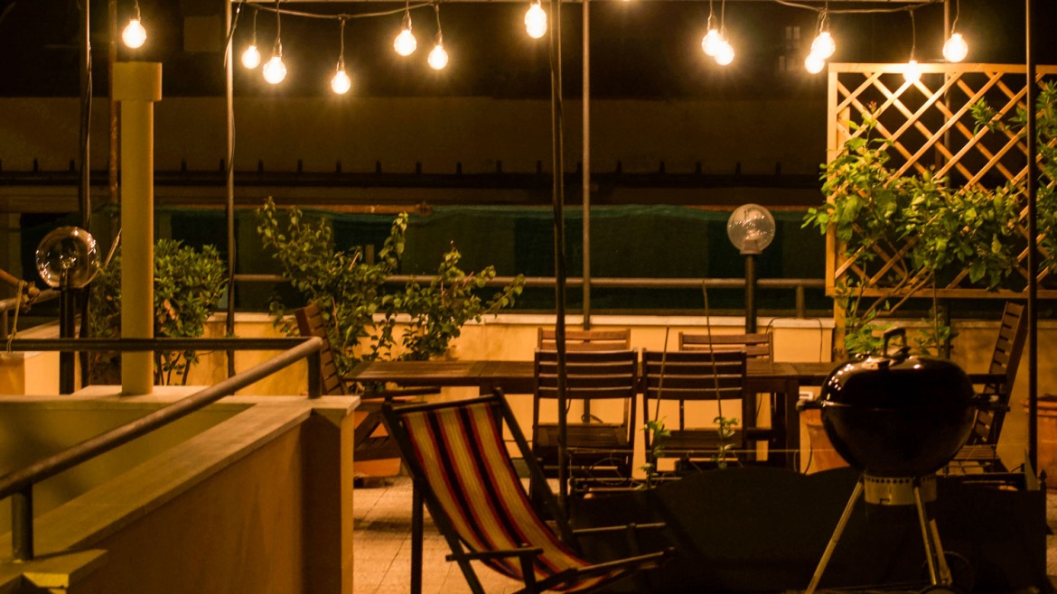 Accesorios para montar guirnaldas de luces exterior