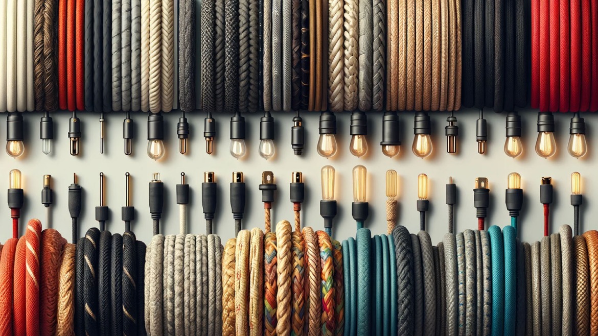Cables decorativos para crear lámparas