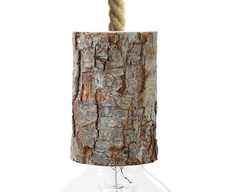 Accesorios para lámparas de materiales naturales